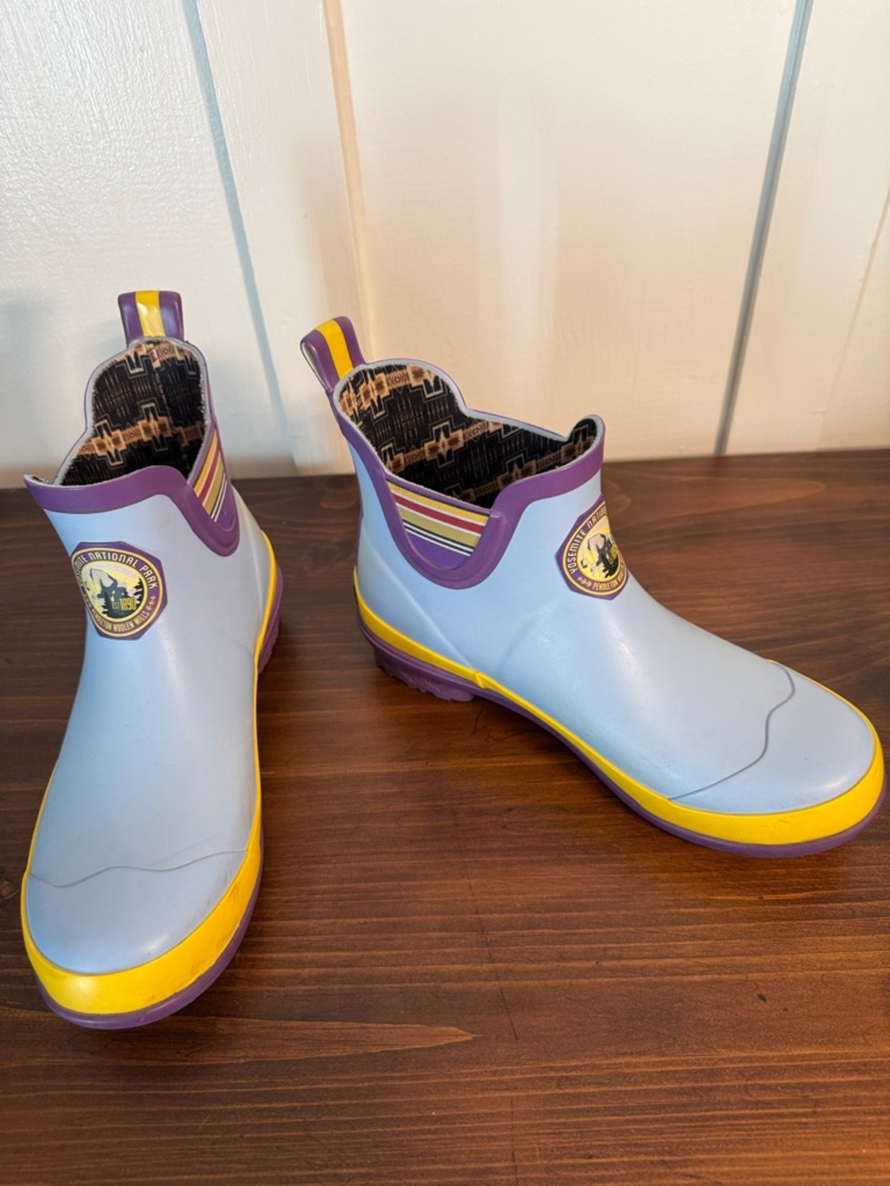 Pendleton Yosemite Rain Boots Short Rubber Boots Colorful Women 8 1/2 - Picture 1 of 12